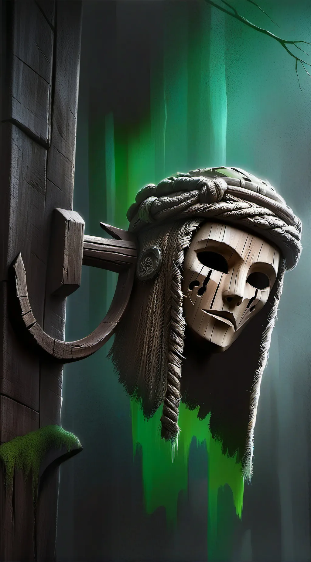 ai character: the mask background