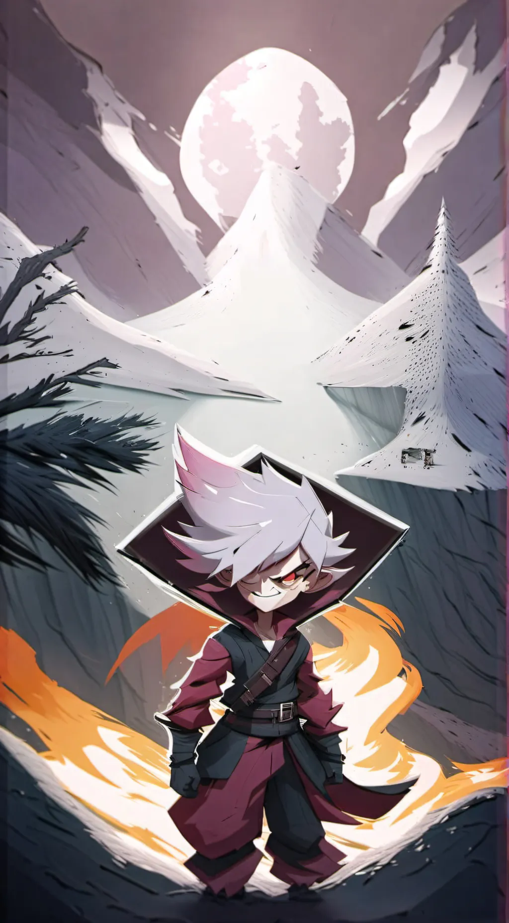 ai character: Angel Dust ;3 background