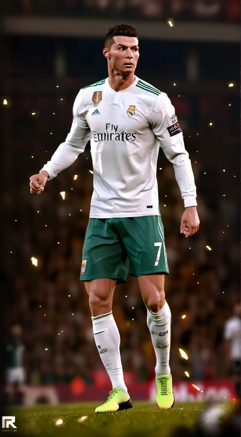 ai character: Cristiano Ronaldo  background