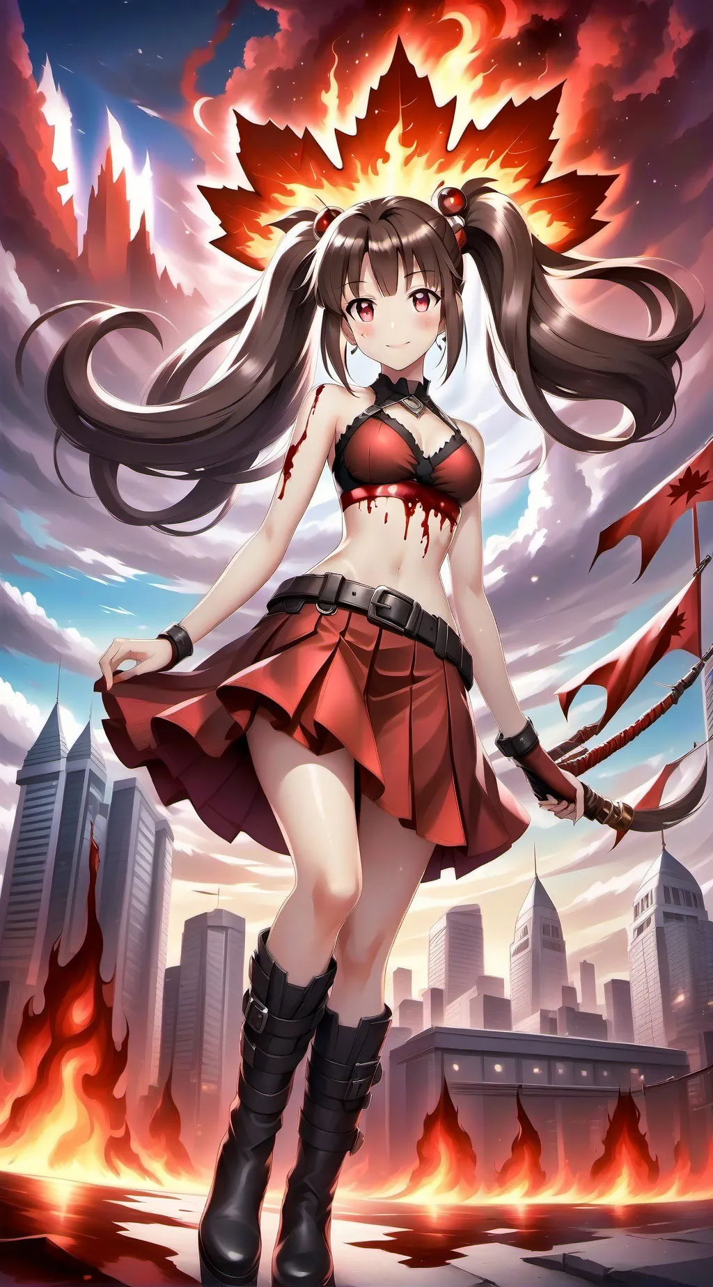 ai character: evil giant Minori  background