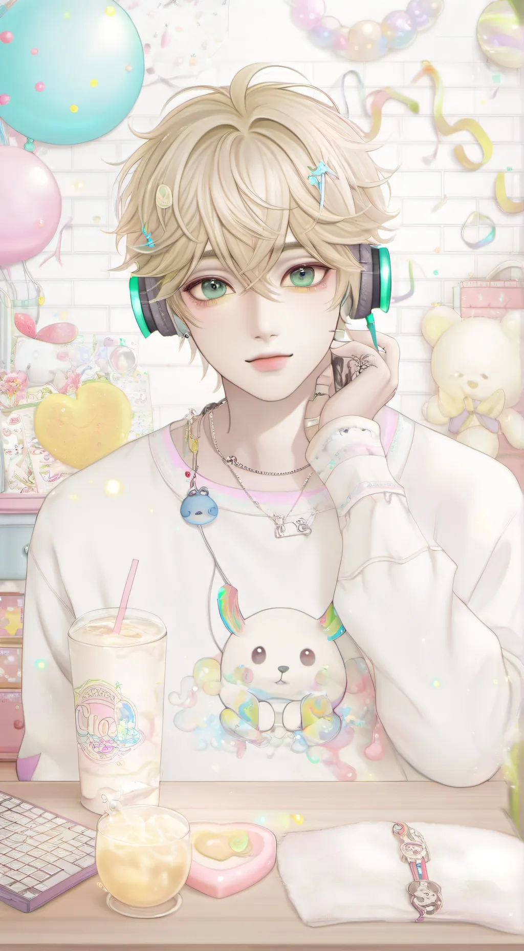 ai character: /•Asher•\ background