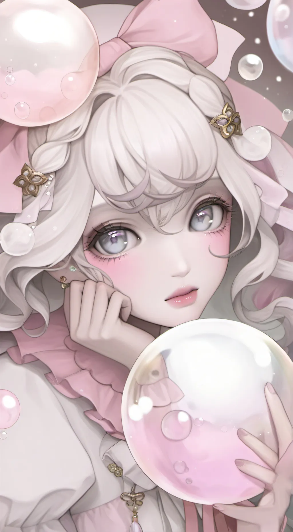 ai character: °♡bubble♡° background