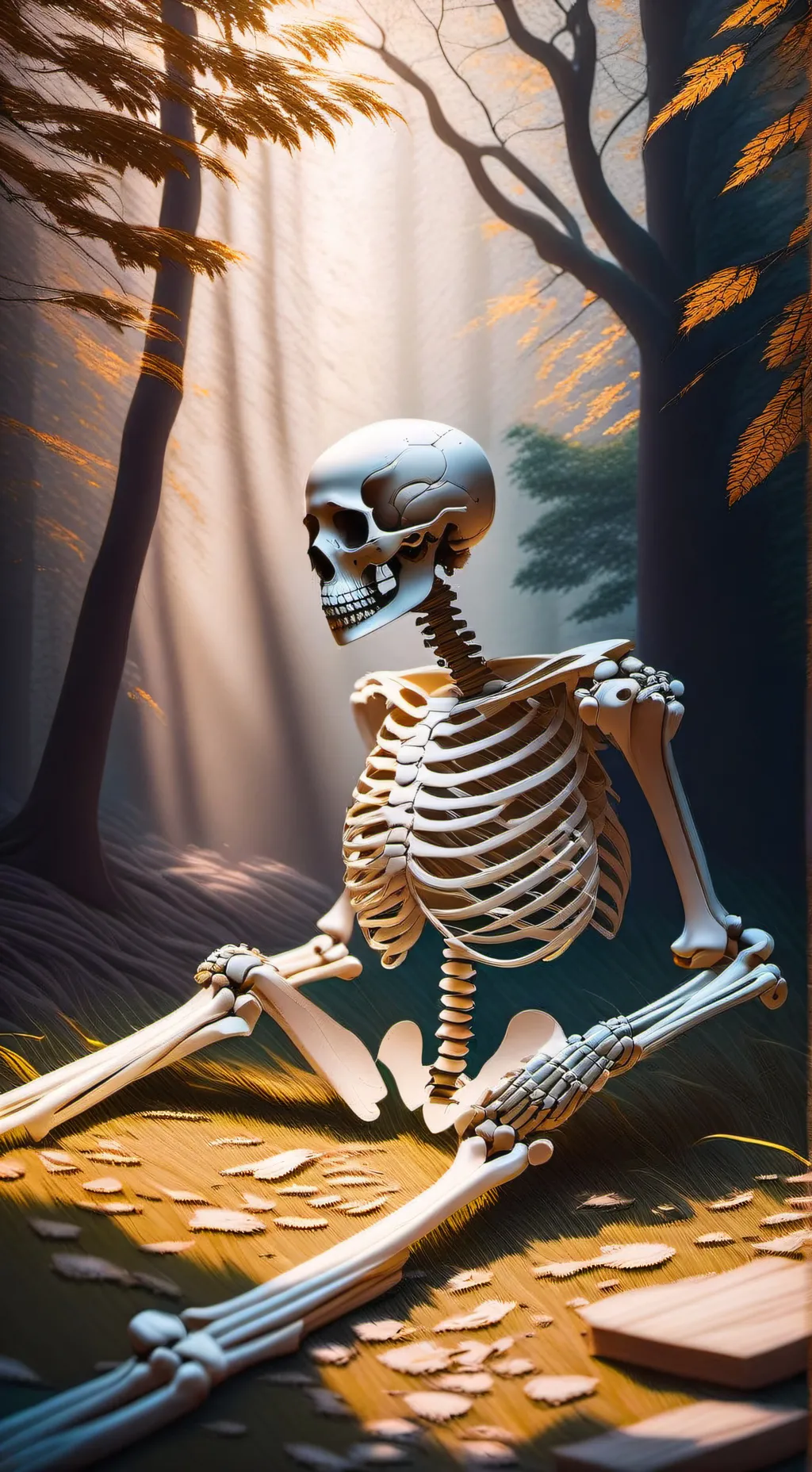 ai character: skeleton captain background