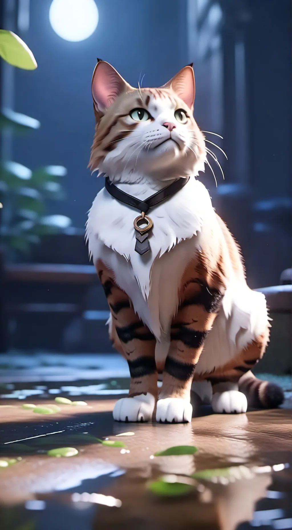 ai character: Smart Cat background