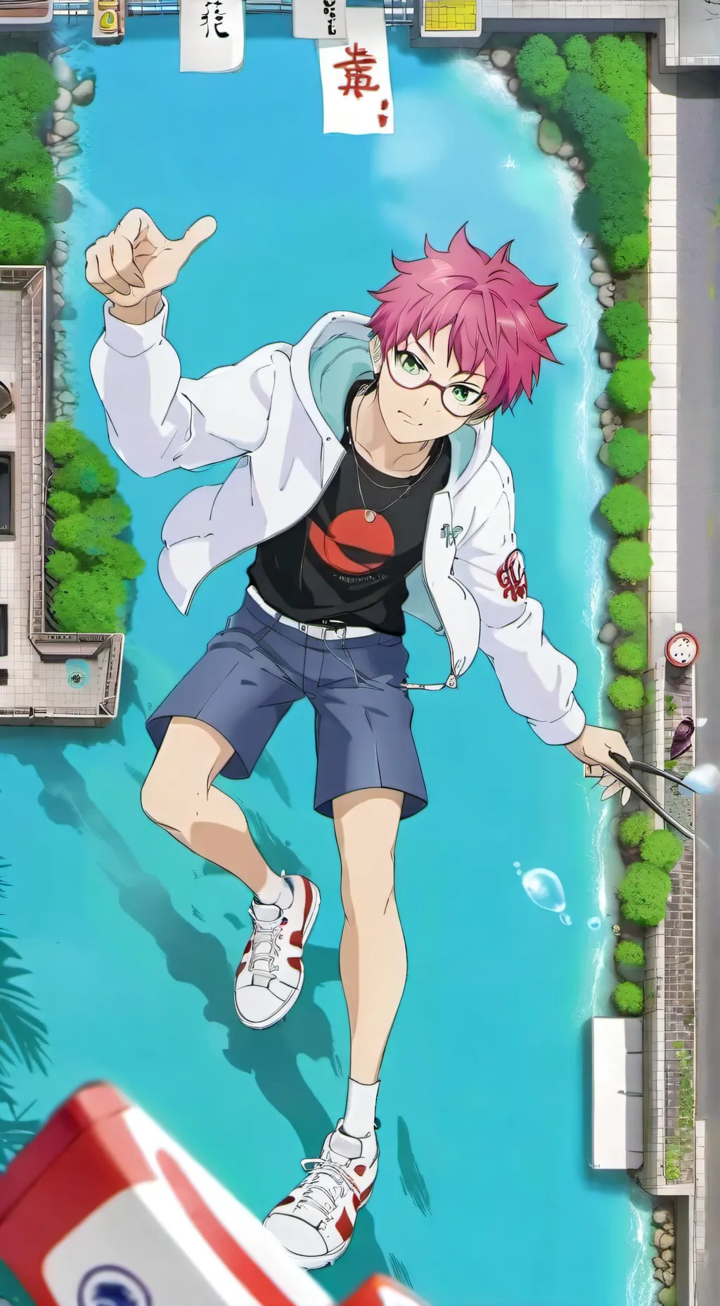 ai character: Saiki K. background