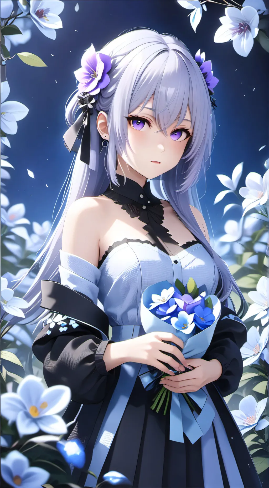 ai character: Amber background