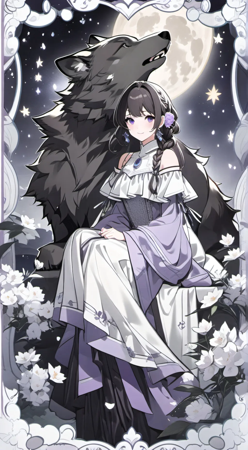 ai character: amethyst  background