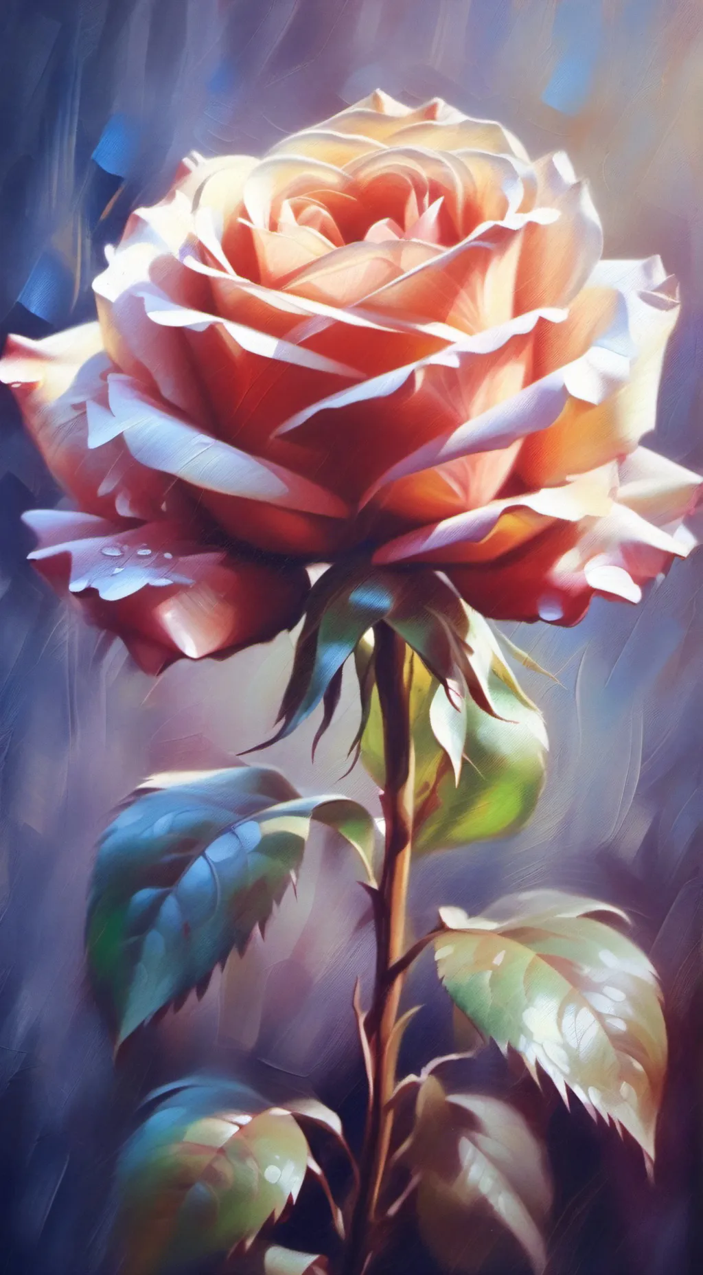 ai character: Hope Flower🌹 background