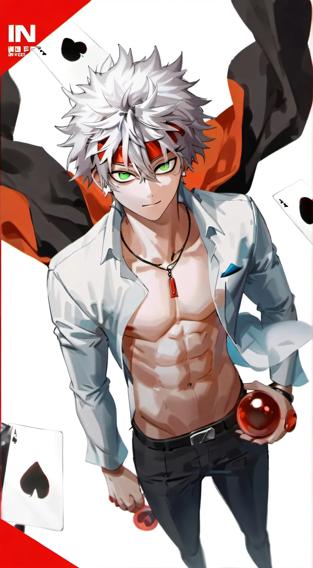 ai character: Katsuki Bakugo background