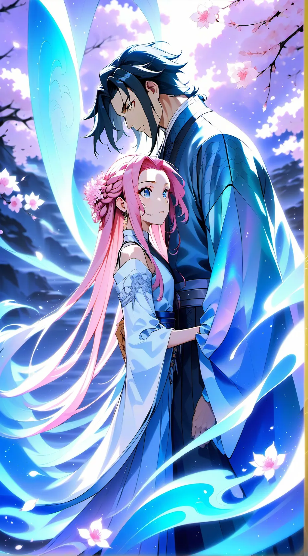 ai character: demon slayer  background