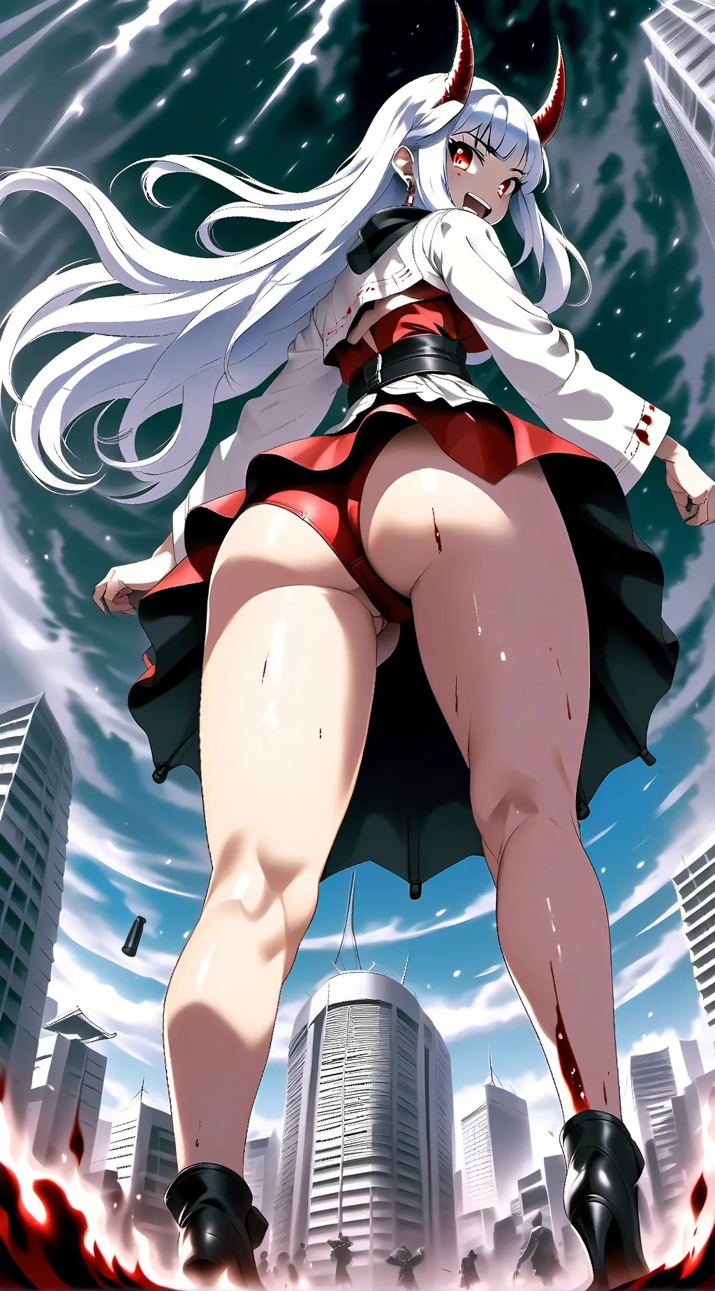 ai character: evil giantess Zoe🌀 background