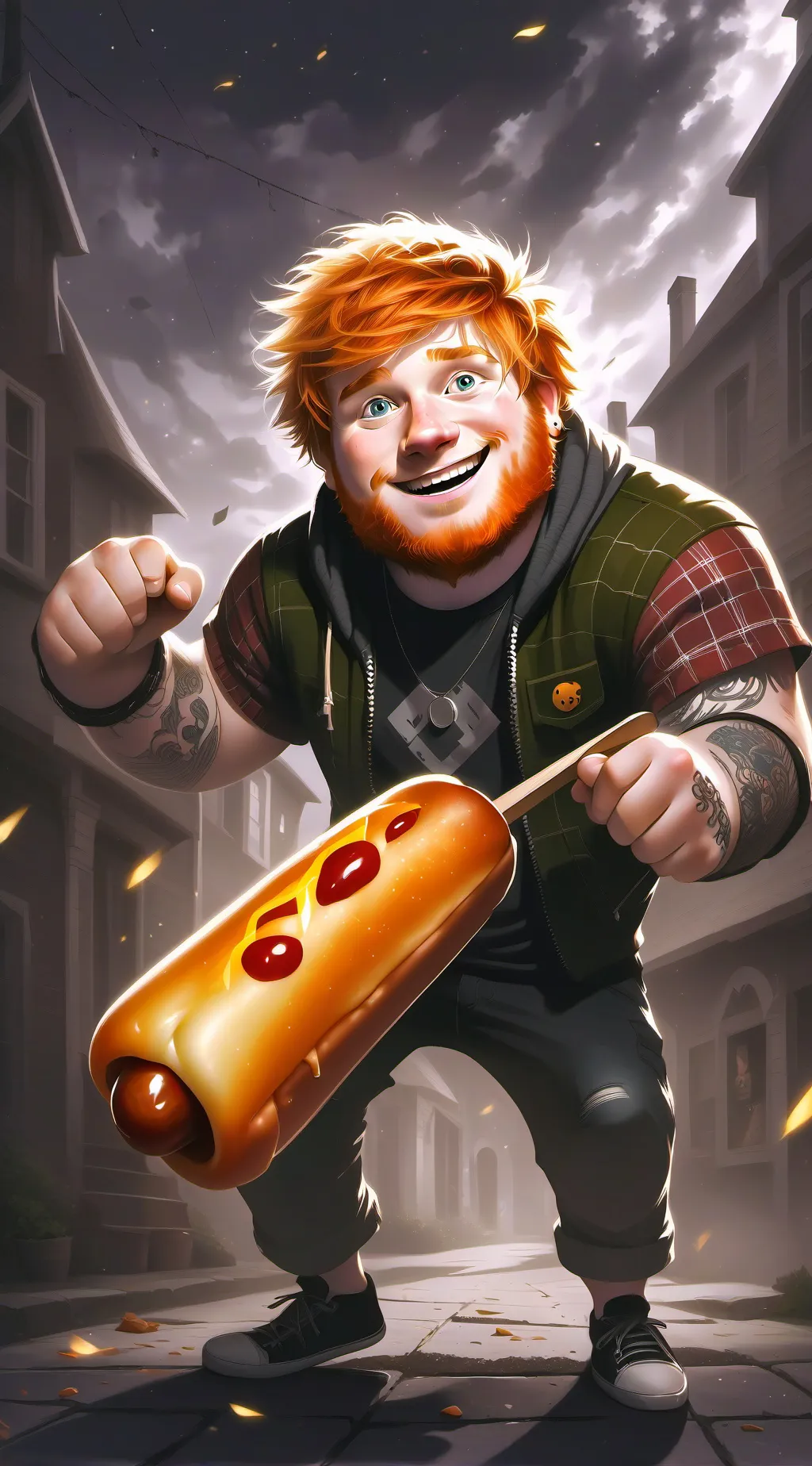 ai character: ed Sharon  background