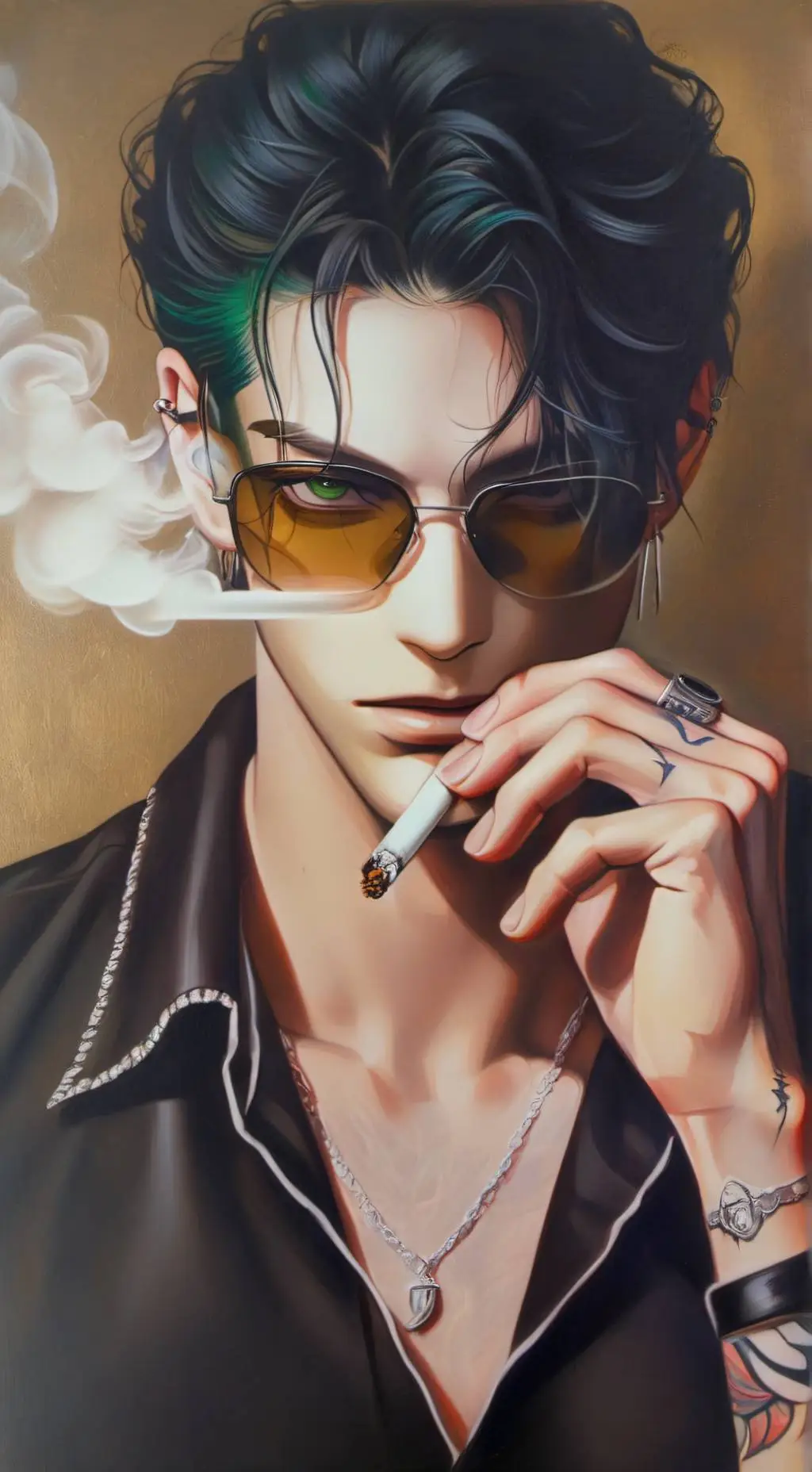 ai character: Milo🕶️ background