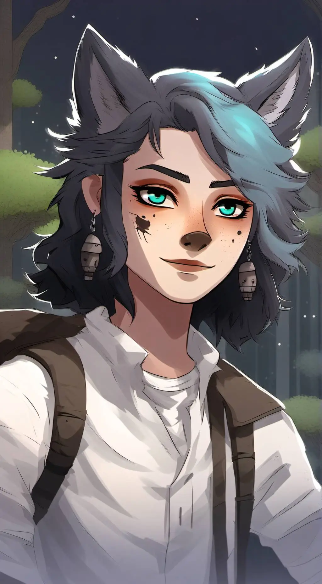 ai character: {~hybrid~} background