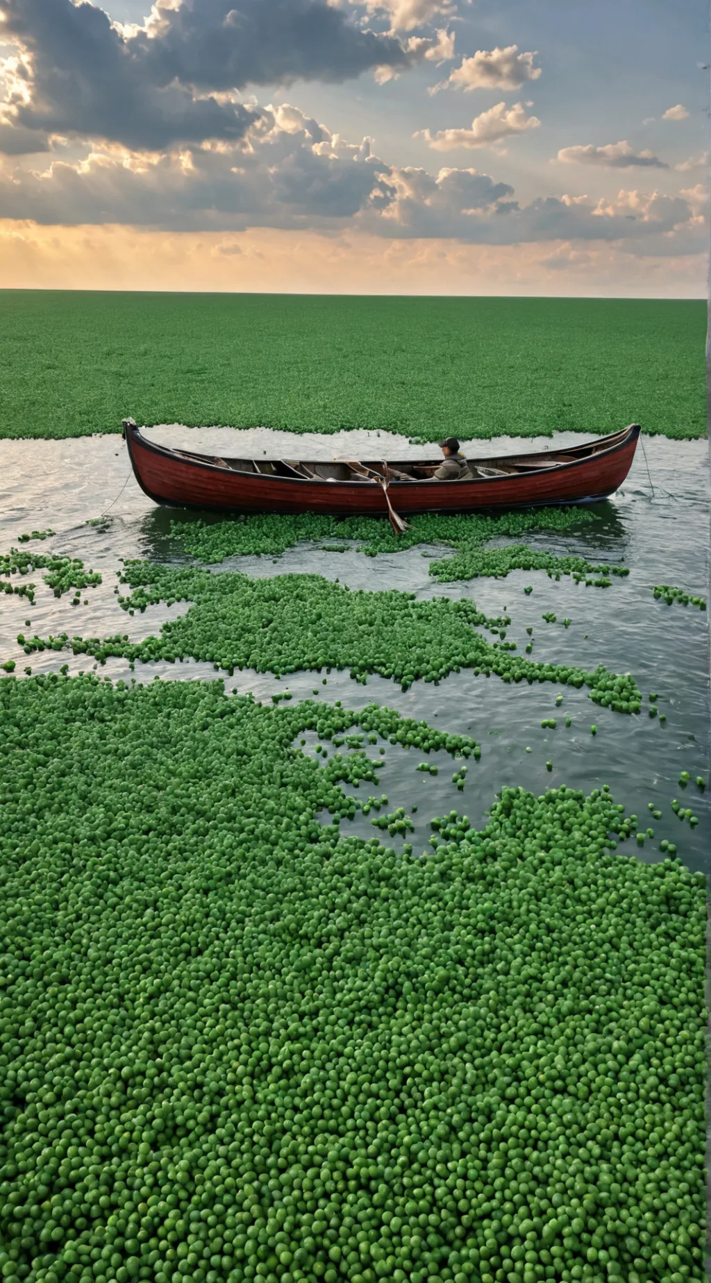 ai character: Sea of Peas background