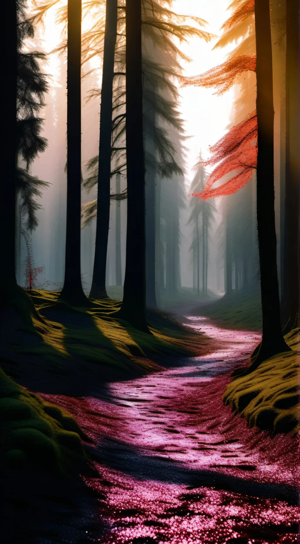 ai character: survive the forest background