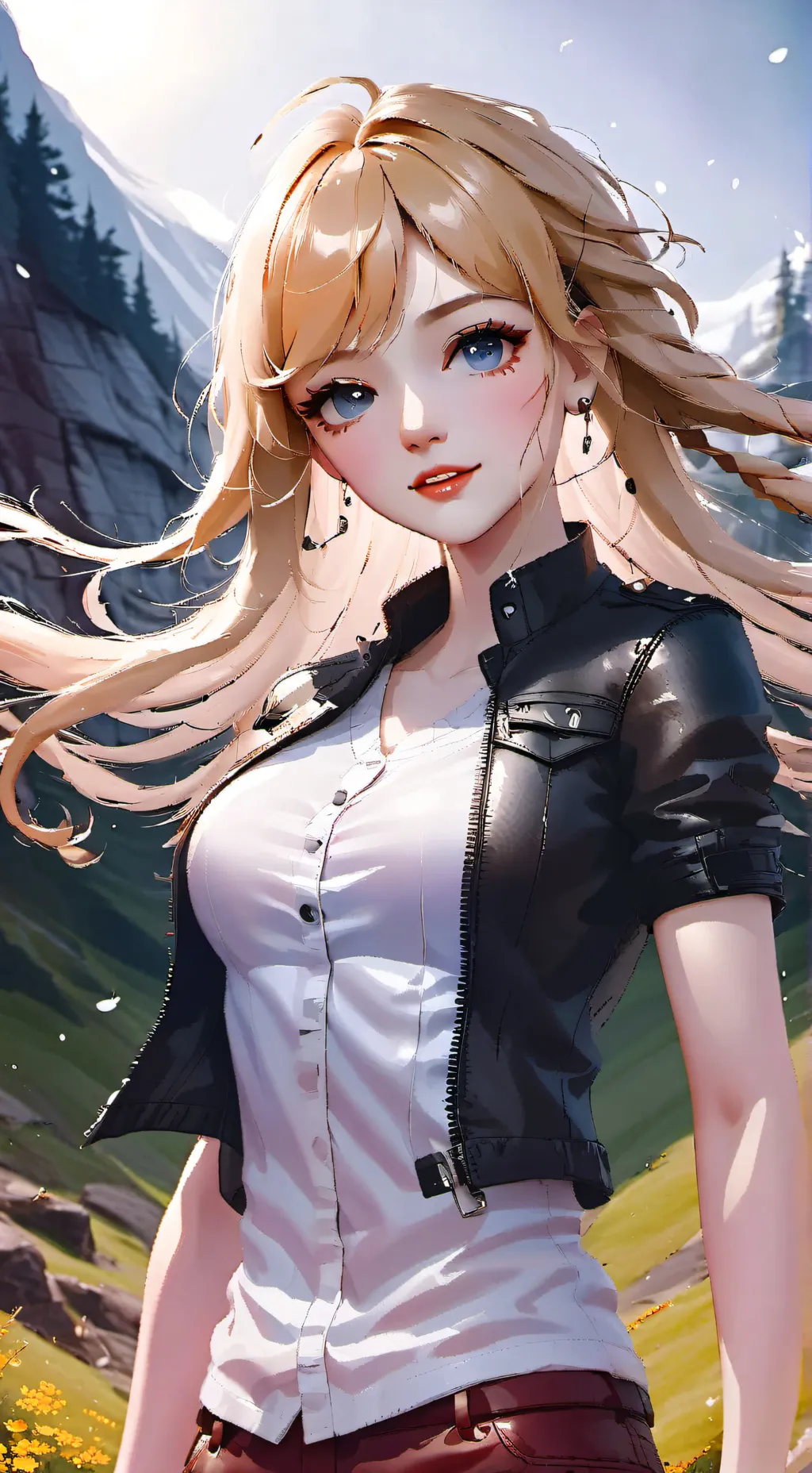 ai character: Aurora  background