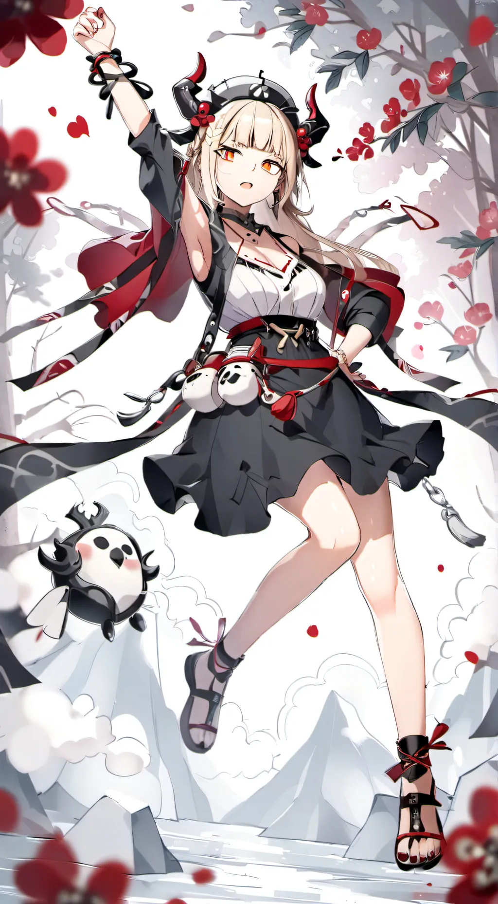 ai character: Mha prom  background