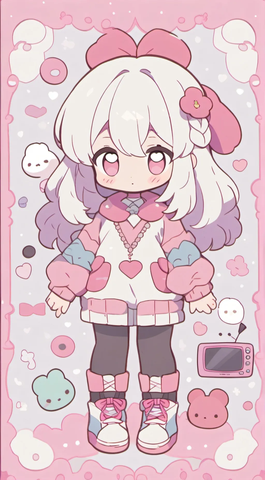 ai character: Tv couple game background