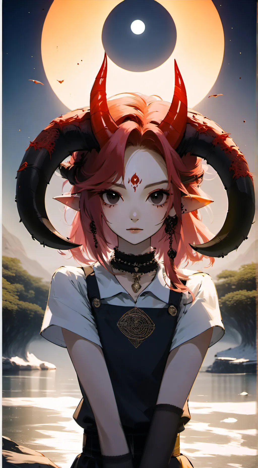 ai character: HH dark demon background