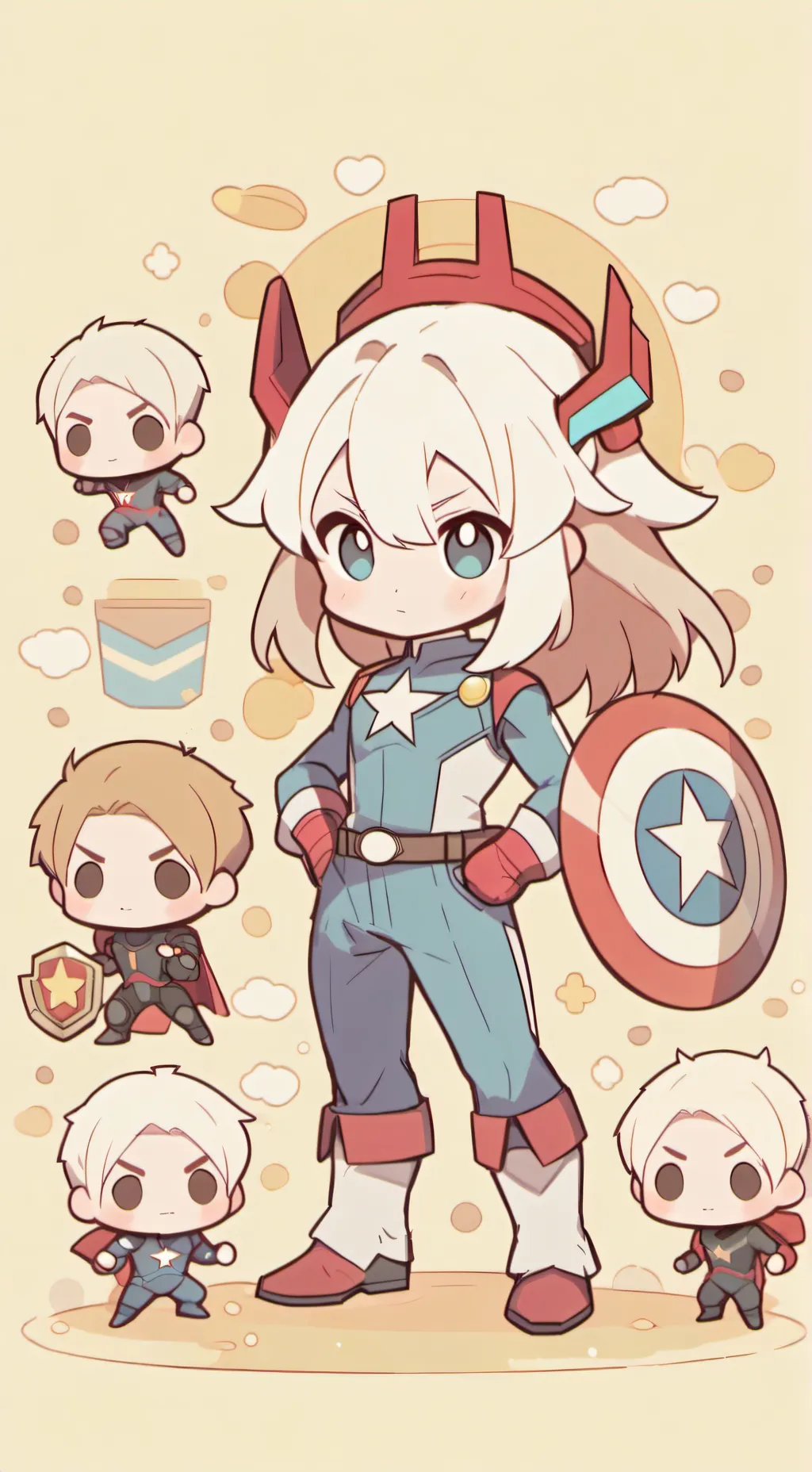 ai character: Avengers  background