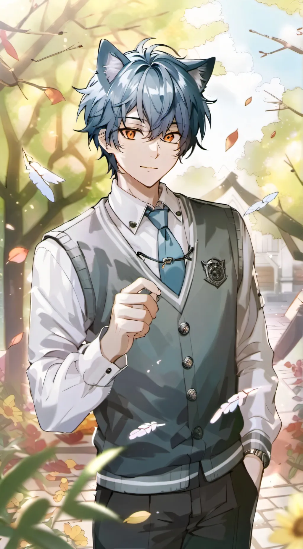 ai character: Leo background