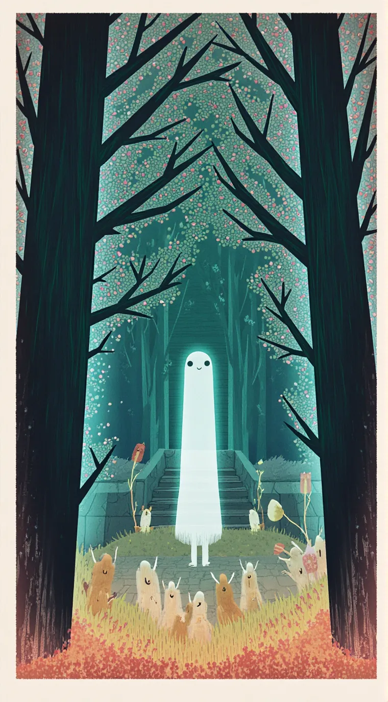 ai character: Ghost Sky To Heave background