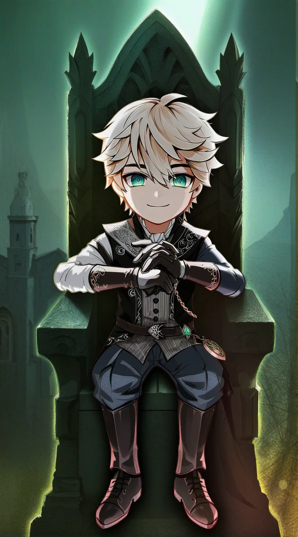 ai character: douma kid background