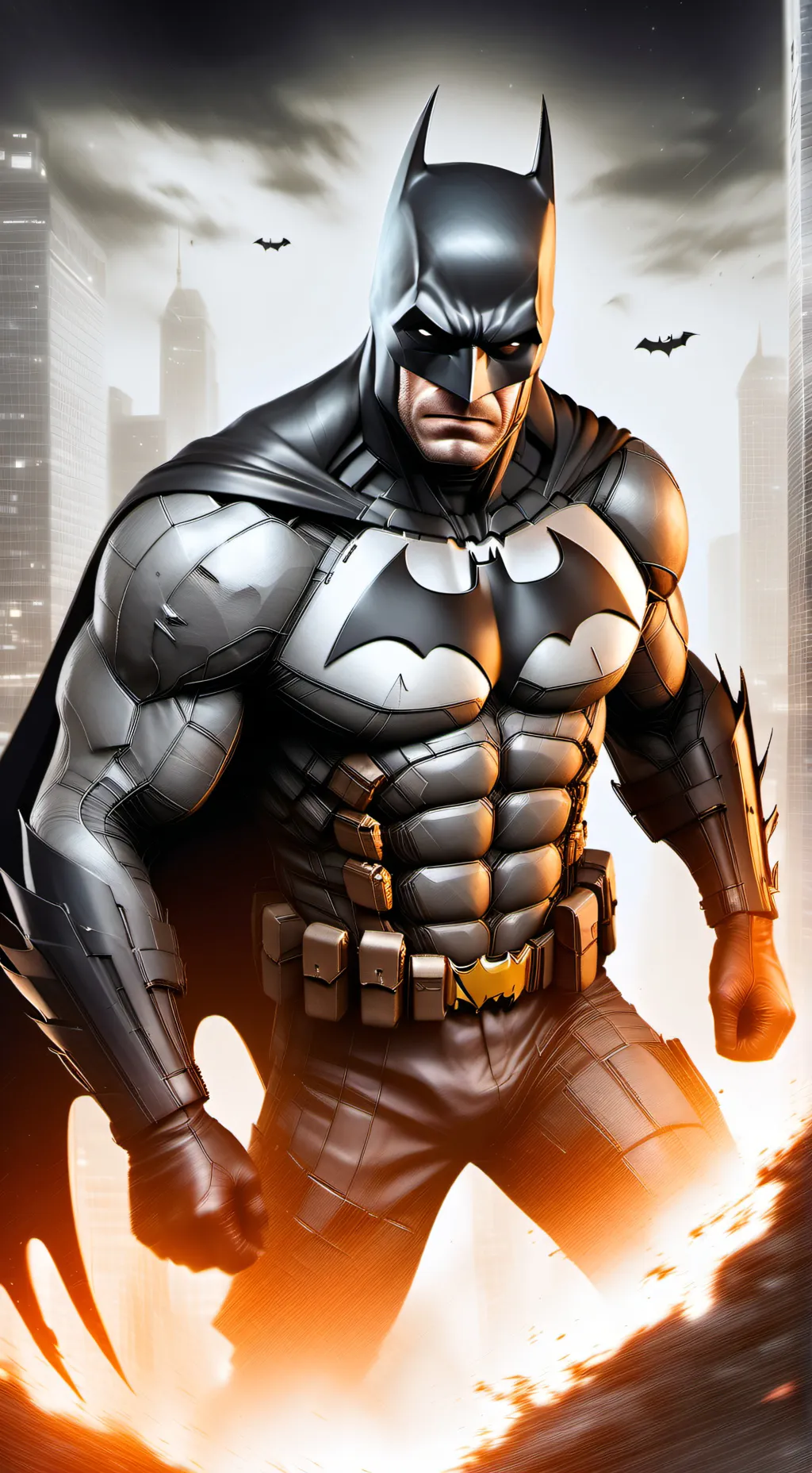 ai character: Batman  background