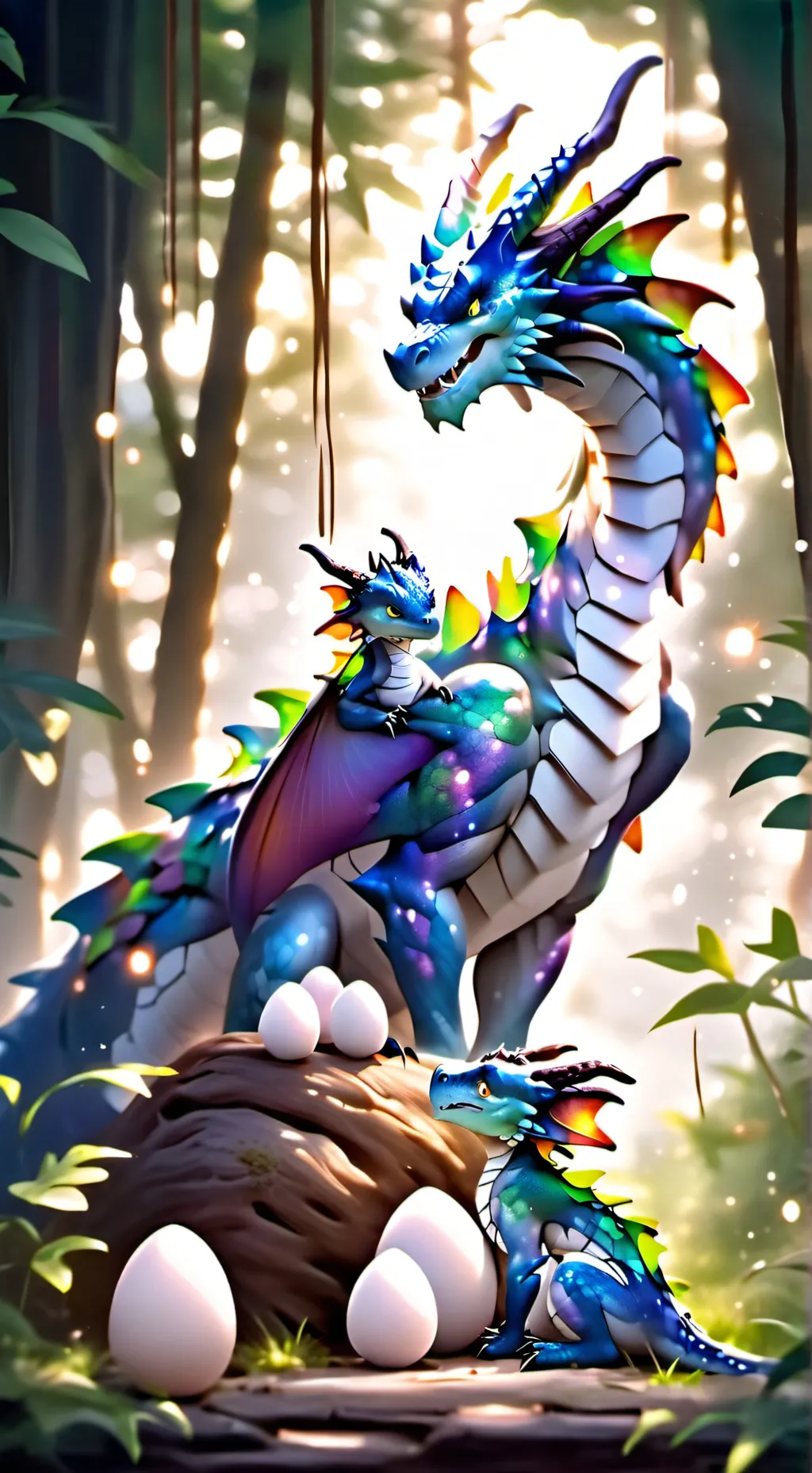 ai character: dragon mother background