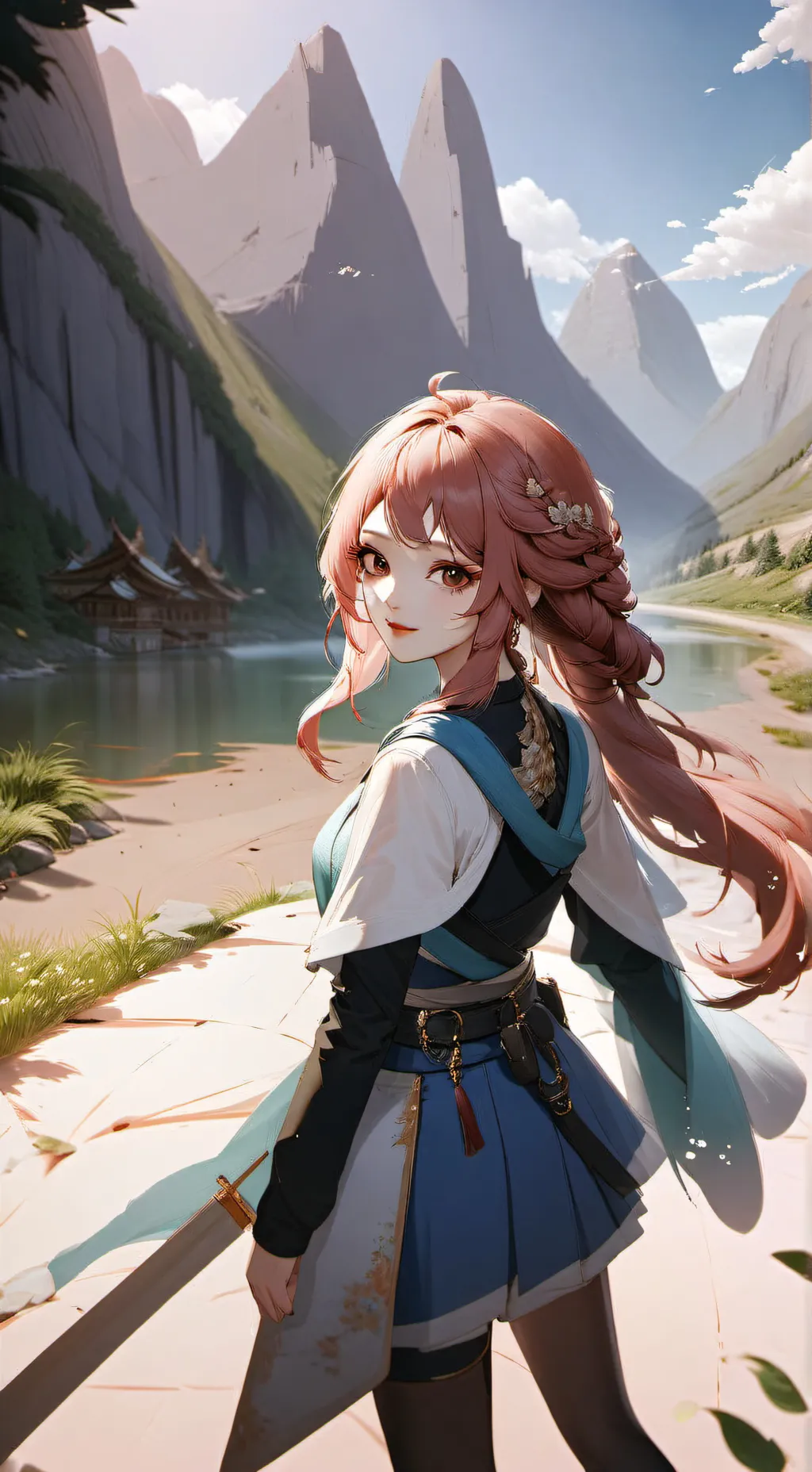 ai character: Лиана background