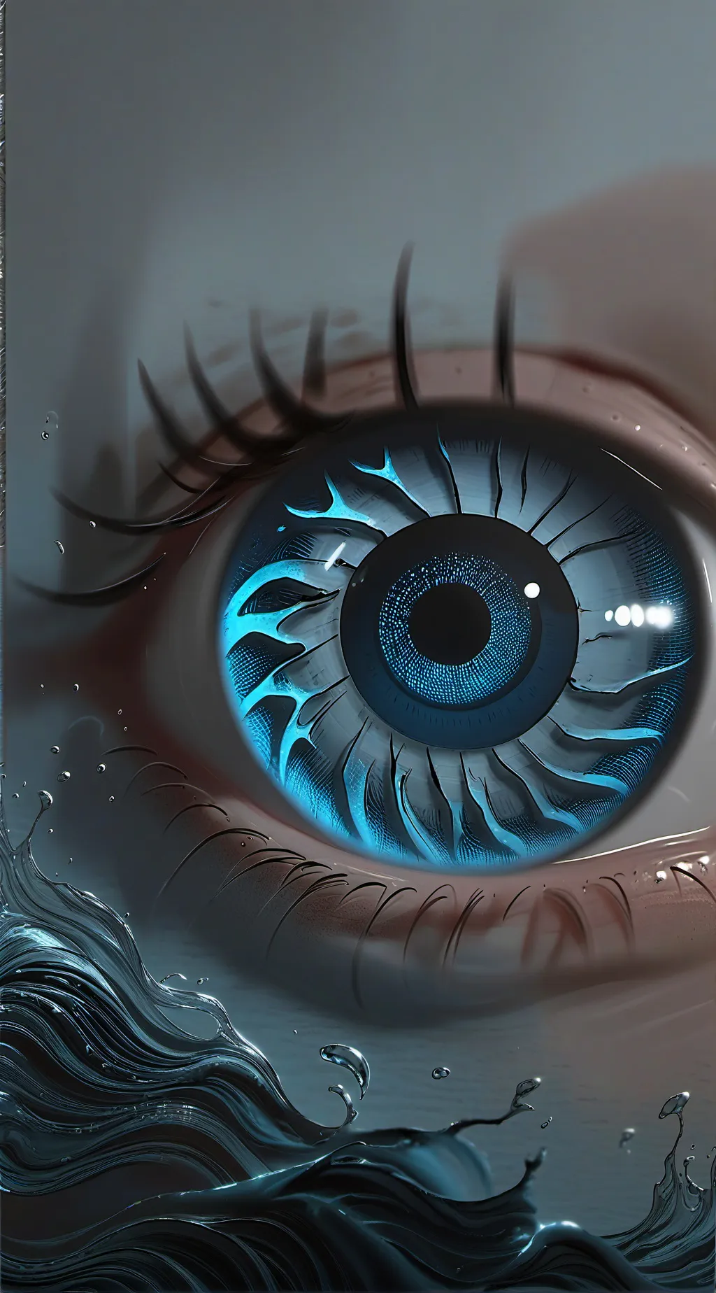 ai character: The one watching background