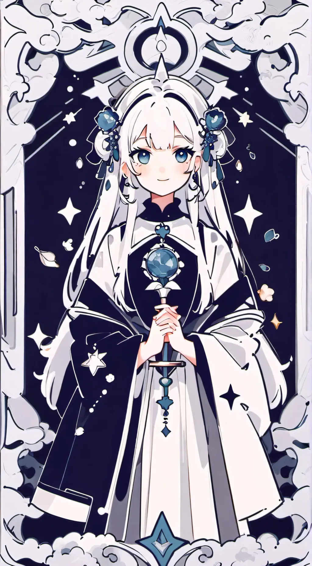 ai character: gata sus background