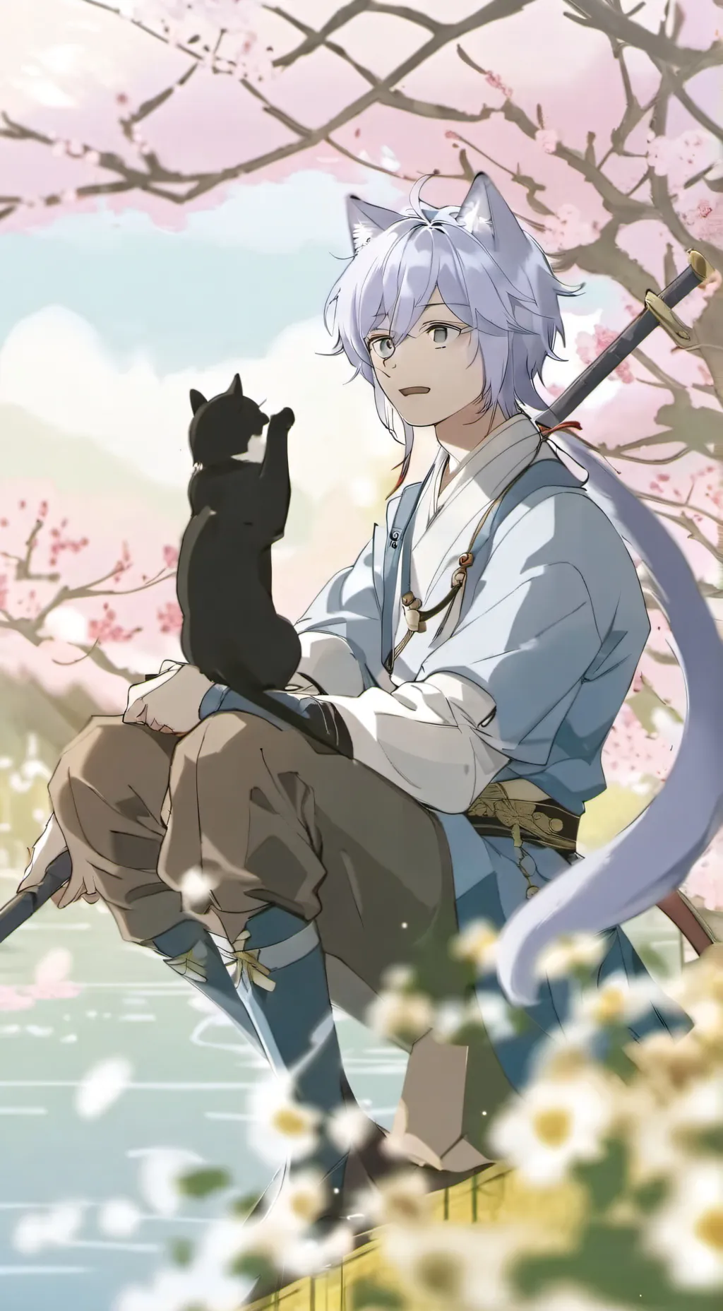 ai character: max and shadow background