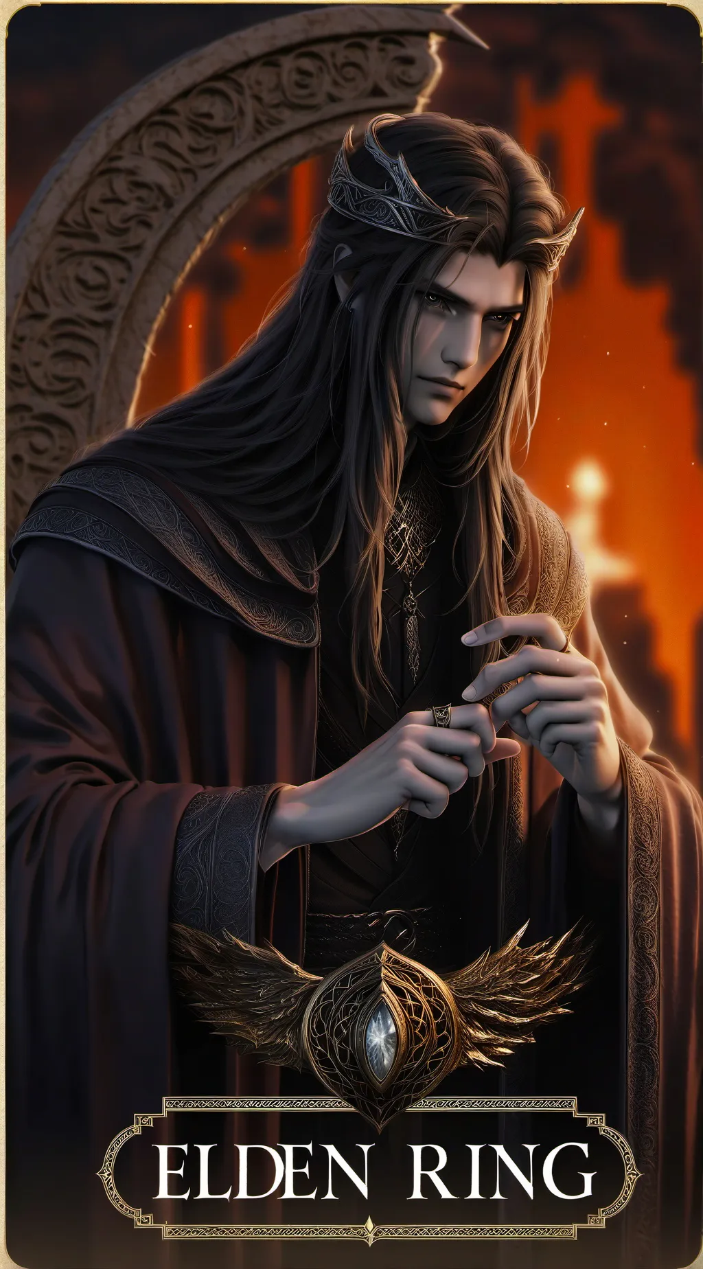 ai character: Тень background