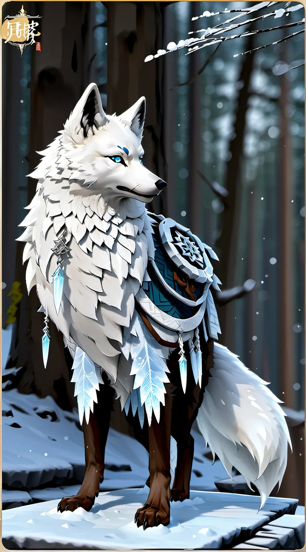 ai character: red fox 🦊 background