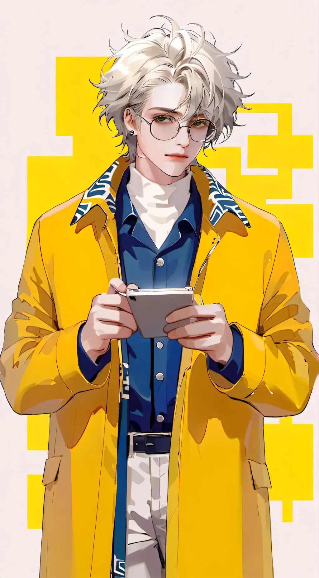 ai character: E=MC^2 background
