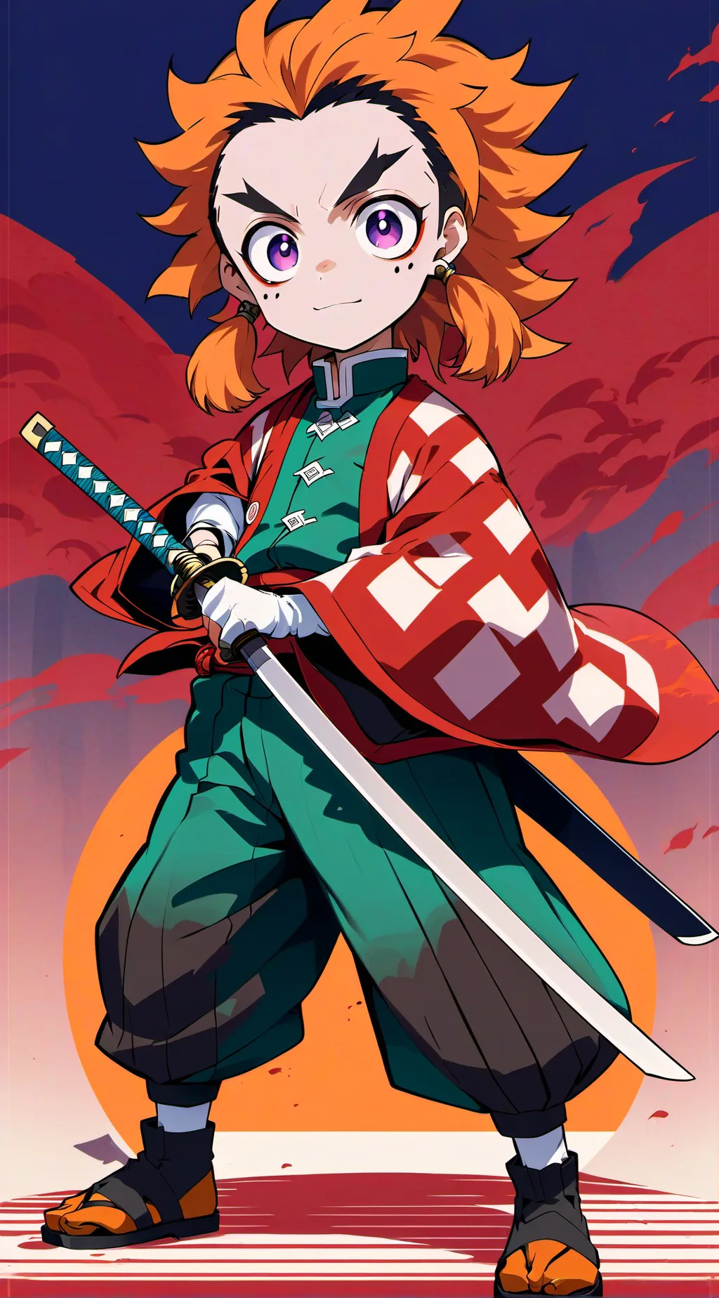 ai character: rengoku background