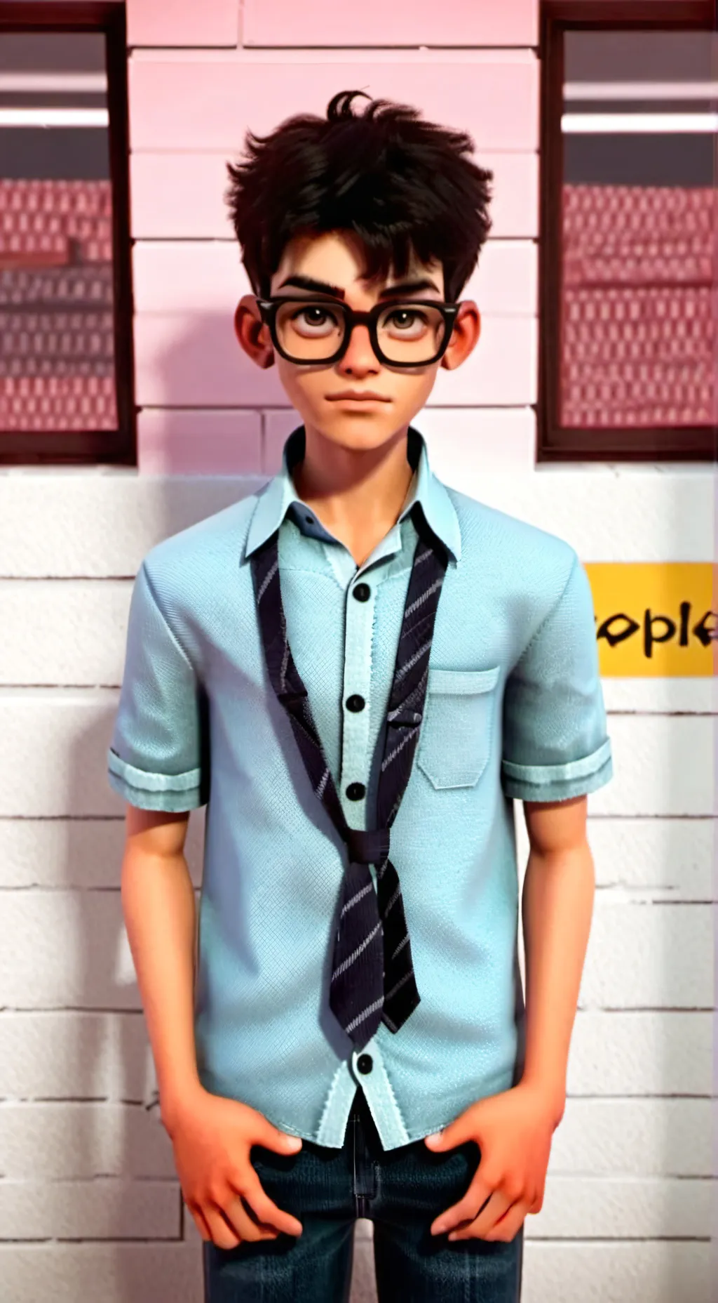 ai character: Michael the nerd background