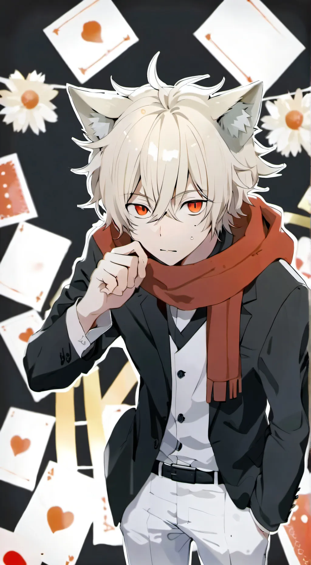 ai character: Katsuki Bakugou background