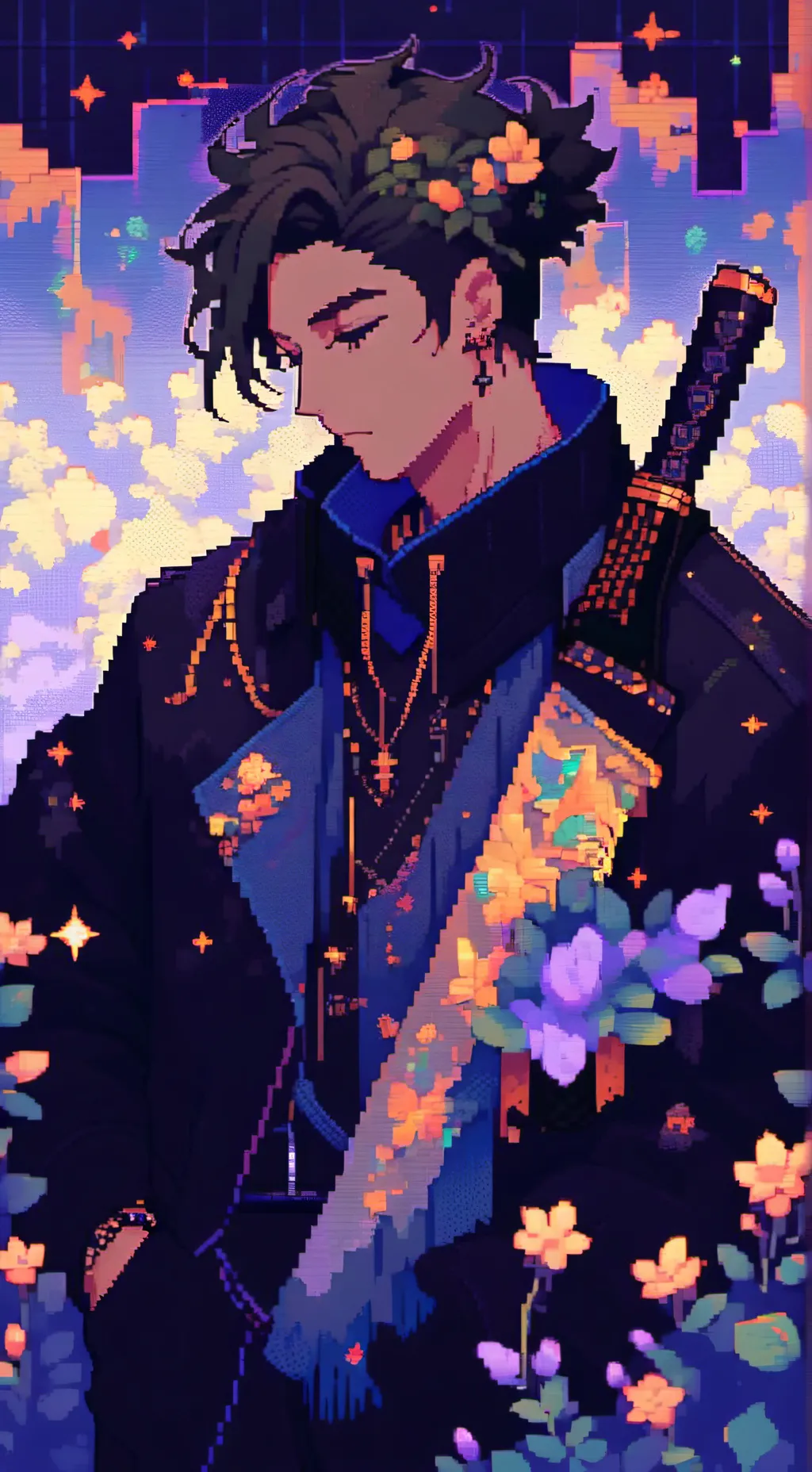ai character: °~☆blade☆~° background