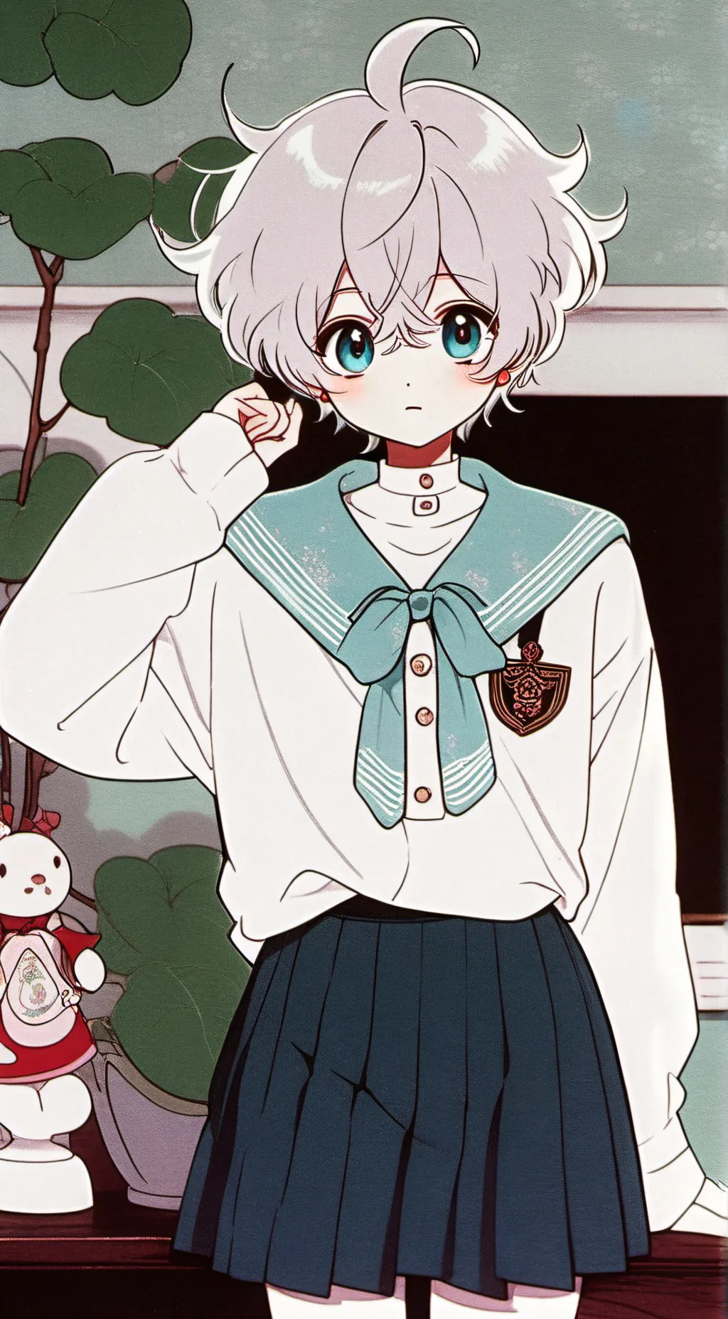 ai character: candy background