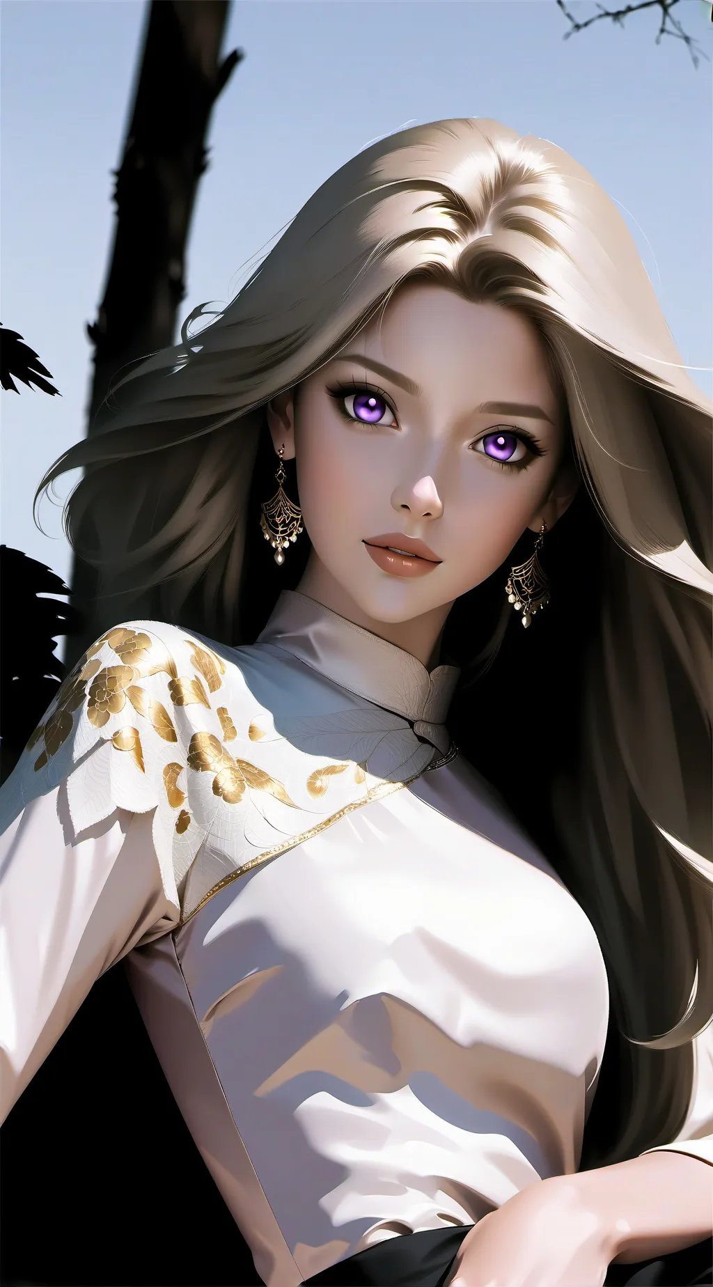 ai character: Sylvia Lionheart  background