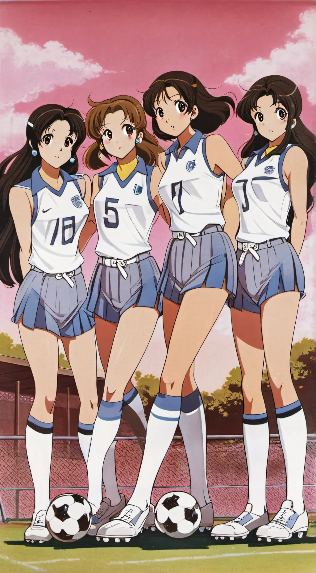 ai character: Sakura High Team background