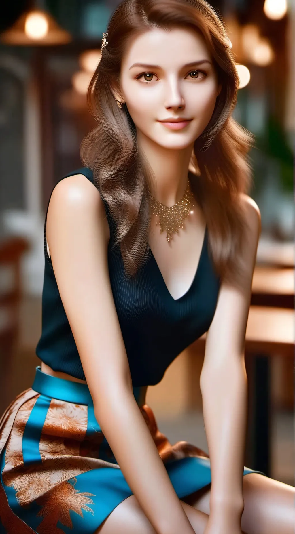 ai character: hazel background
