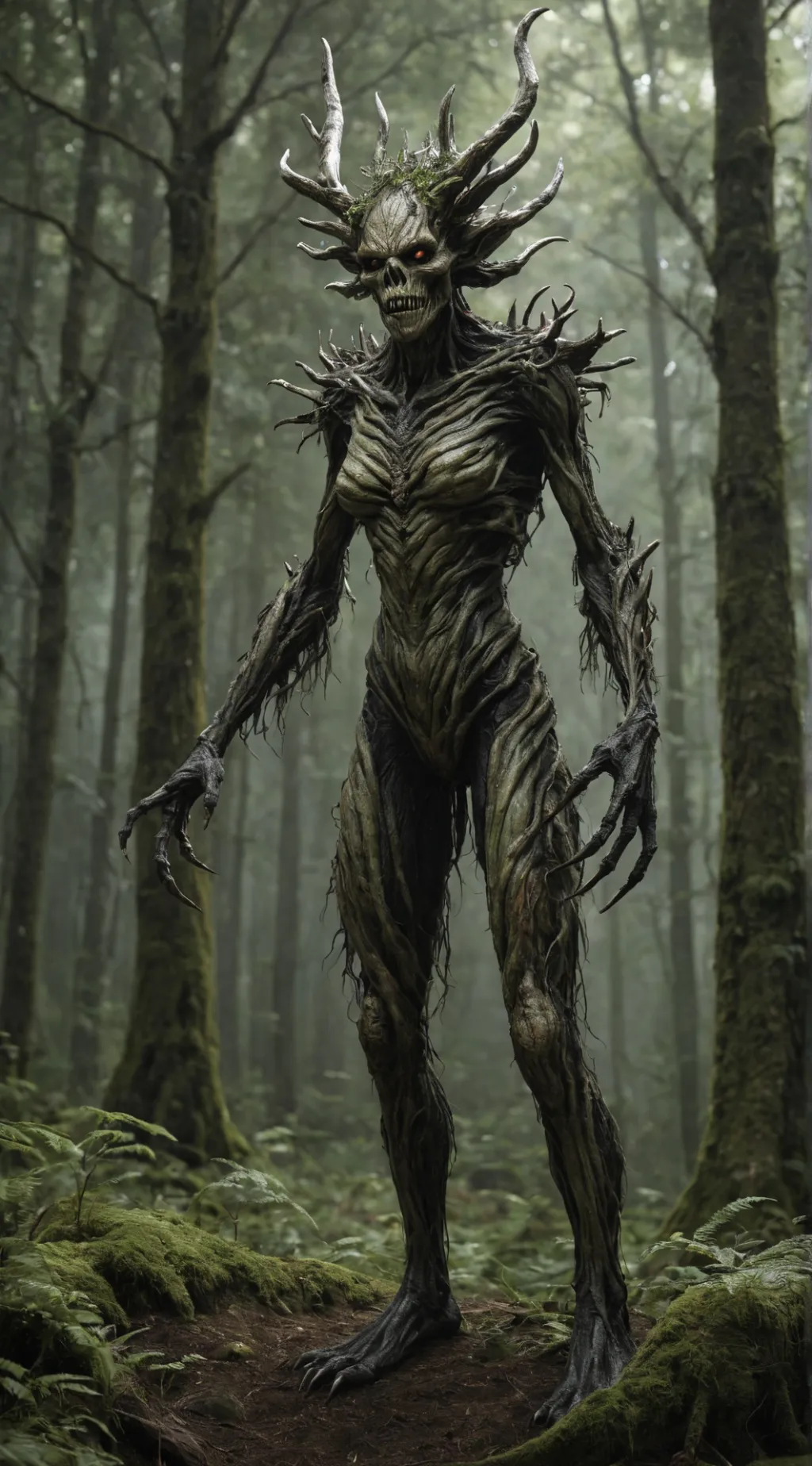 ai character: Forest Monster  background