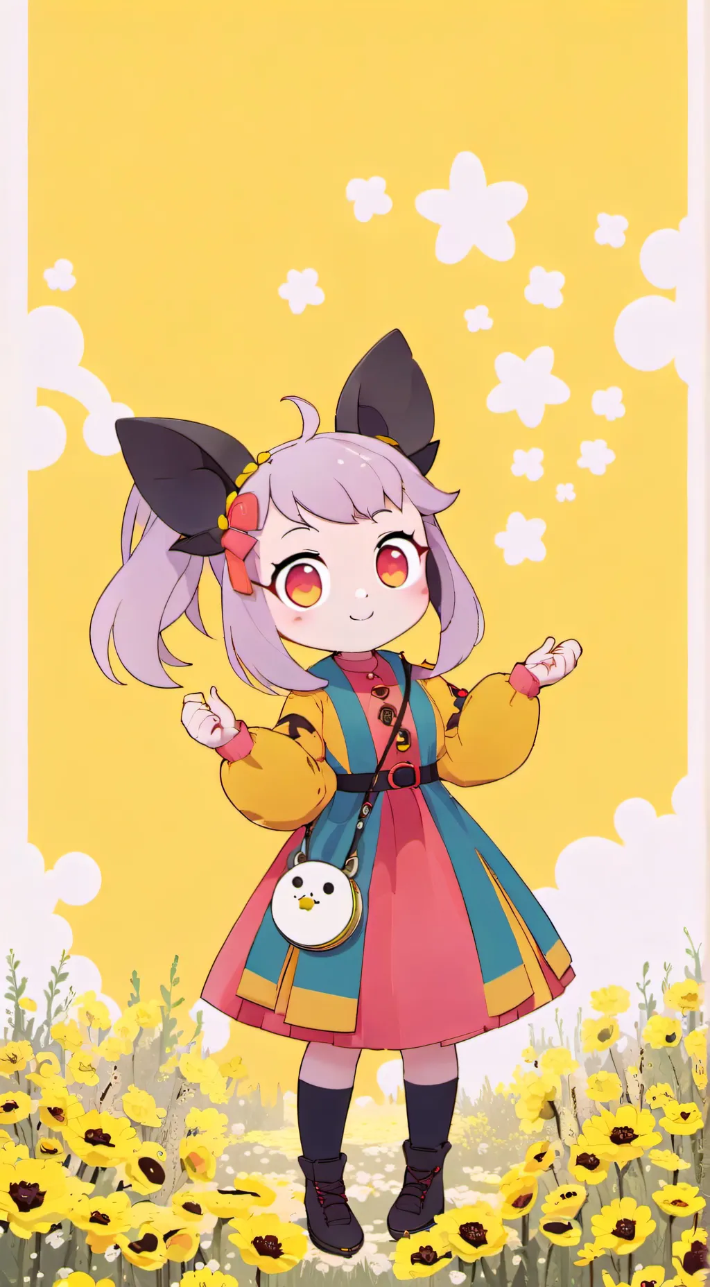 ai character: Teenieping dessert background