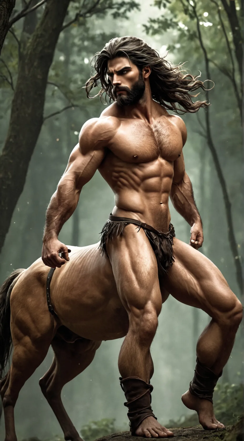 ai character: Centaur Derek background