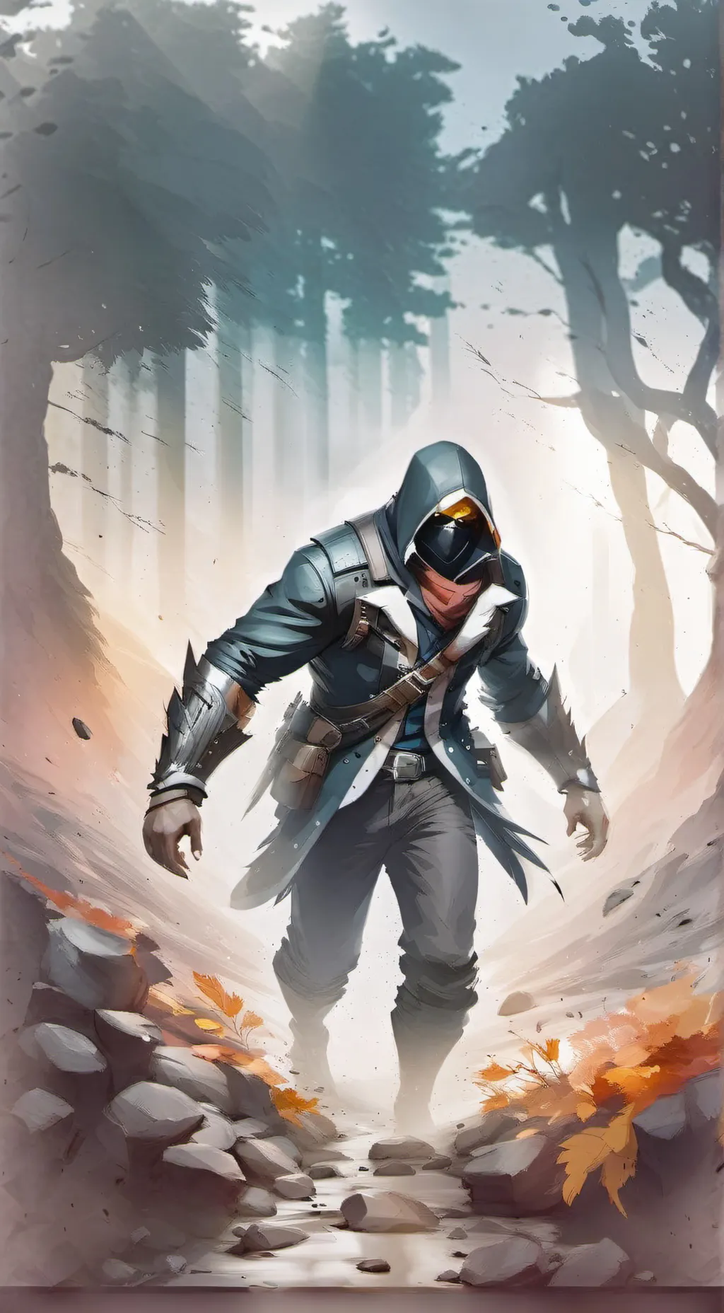 ai character:  Alone guy background