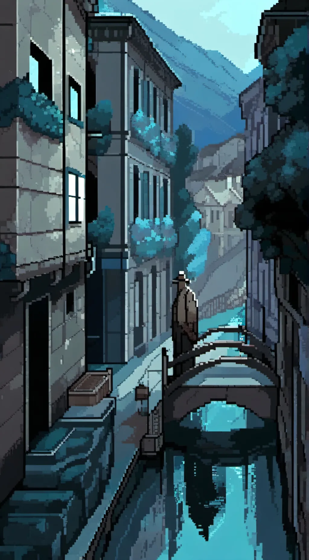 ai character: rooms: low detail background